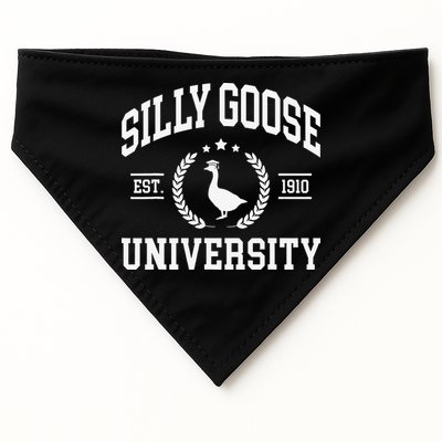 Silly Goose University Funny Goose On The Loose Funny Saying USA-Made Doggie Bandana