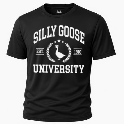 Silly Goose University Funny Goose On The Loose Funny Saying Performance Shirt