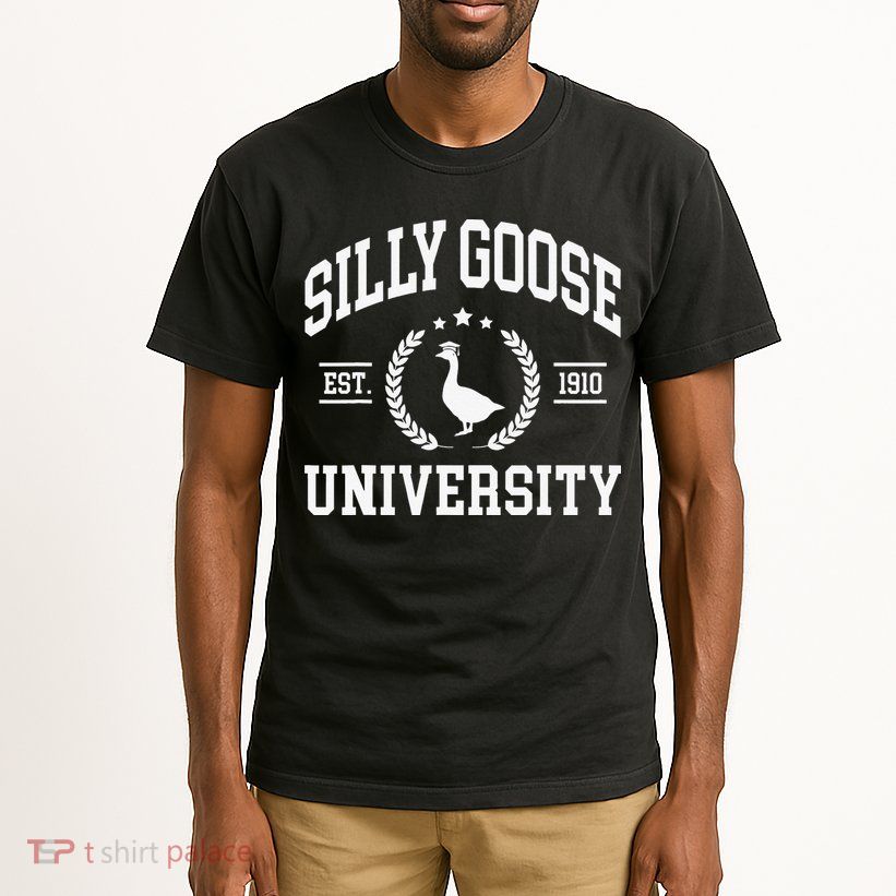 Silly Goose University Funny Goose On The Loose Funny Saying Tall T-Shirt