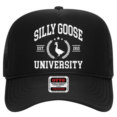 Silly Goose University Funny Goose On The Loose Funny Saying Trucker Hat