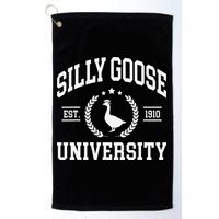Silly Goose University Funny Goose On The Loose Funny Saying Golf Towel