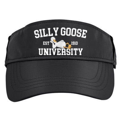 Silly Goose University Silly Goose Funny Meme School Bird Adult Drive Performance Visor