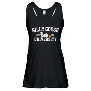 Silly Goose University Silly Goose Funny Meme School Bird Ladies Essential Flowy Tank