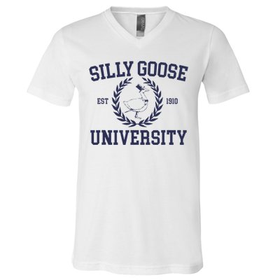 Silly Goose University Women Silly Goose V-Neck T-Shirt