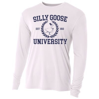 Silly Goose University Women Silly Goose Cooling Performance Long Sleeve Crew