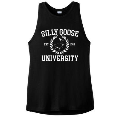 Silly Goose University Wo Silly Goose Meme Costume  Ladies PosiCharge Tri-Blend Wicking Tank