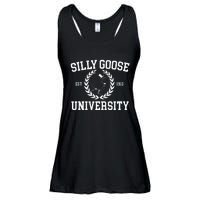 Silly Goose University Wo Silly Goose Meme Costume  Ladies Essential Flowy Tank