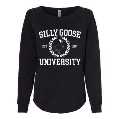 Silly Goose University Wo Silly Goose Meme Costume  Womens California Wash Sweatshirt