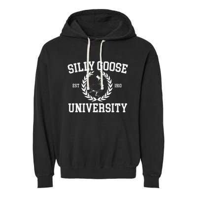 Silly Goose University Silly Goose Meme Garment-Dyed Fleece Hoodie