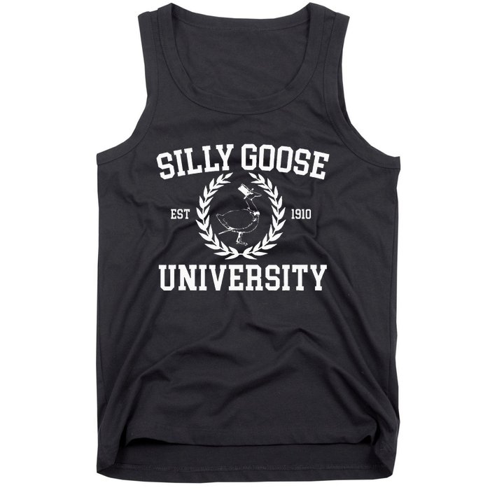 Silly Goose University Silly Goose Meme Tank Top