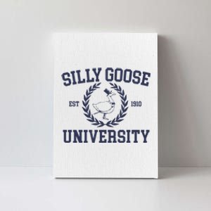 Silly Goose University Funny Silly Goose Meme Bird Lover Canvas