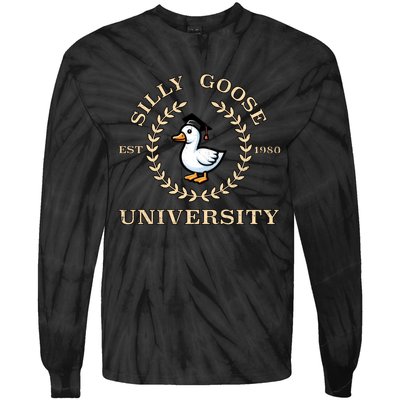 Silly Goose University Gift Tie-Dye Long Sleeve Shirt