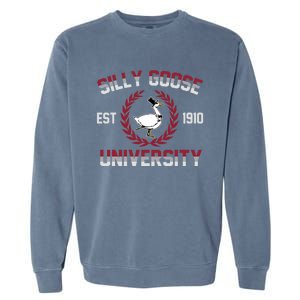 Silly Goose University Silly Goose Meme Gift Garment-Dyed Sweatshirt