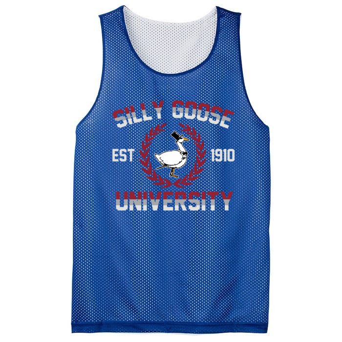 Silly Goose University Silly Goose Meme Gift Mesh Reversible Basketball Jersey Tank