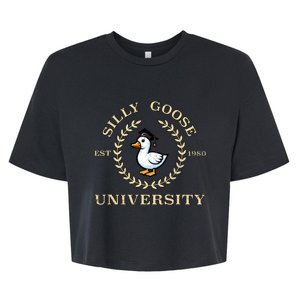 Silly Goose University Bella+Canvas Jersey Crop Tee