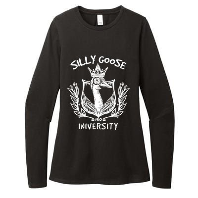 Silly Goose University Silly Goose Meme Costume Gift Womens CVC Long Sleeve Shirt