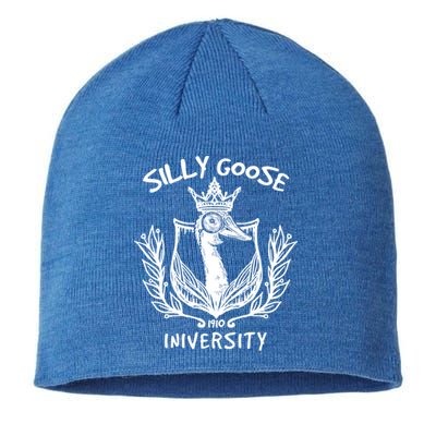 Silly Goose University Silly Goose Meme Costume Gift Sustainable Beanie