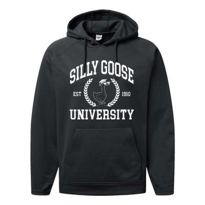 Silly Goose University Vintage Silly Goose On The Loose Performance Fleece Hoodie