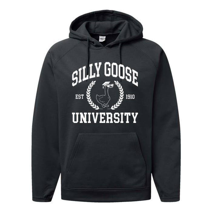 Silly Goose University Vintage Silly Goose On The Loose Performance Fleece Hoodie