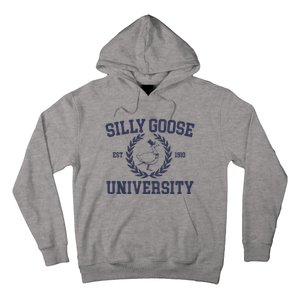 Silly Goose University Funny Silly Goose Meme Bird Lover Hoodie