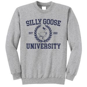 Silly Goose University Funny Silly Goose Meme Bird Lover Sweatshirt