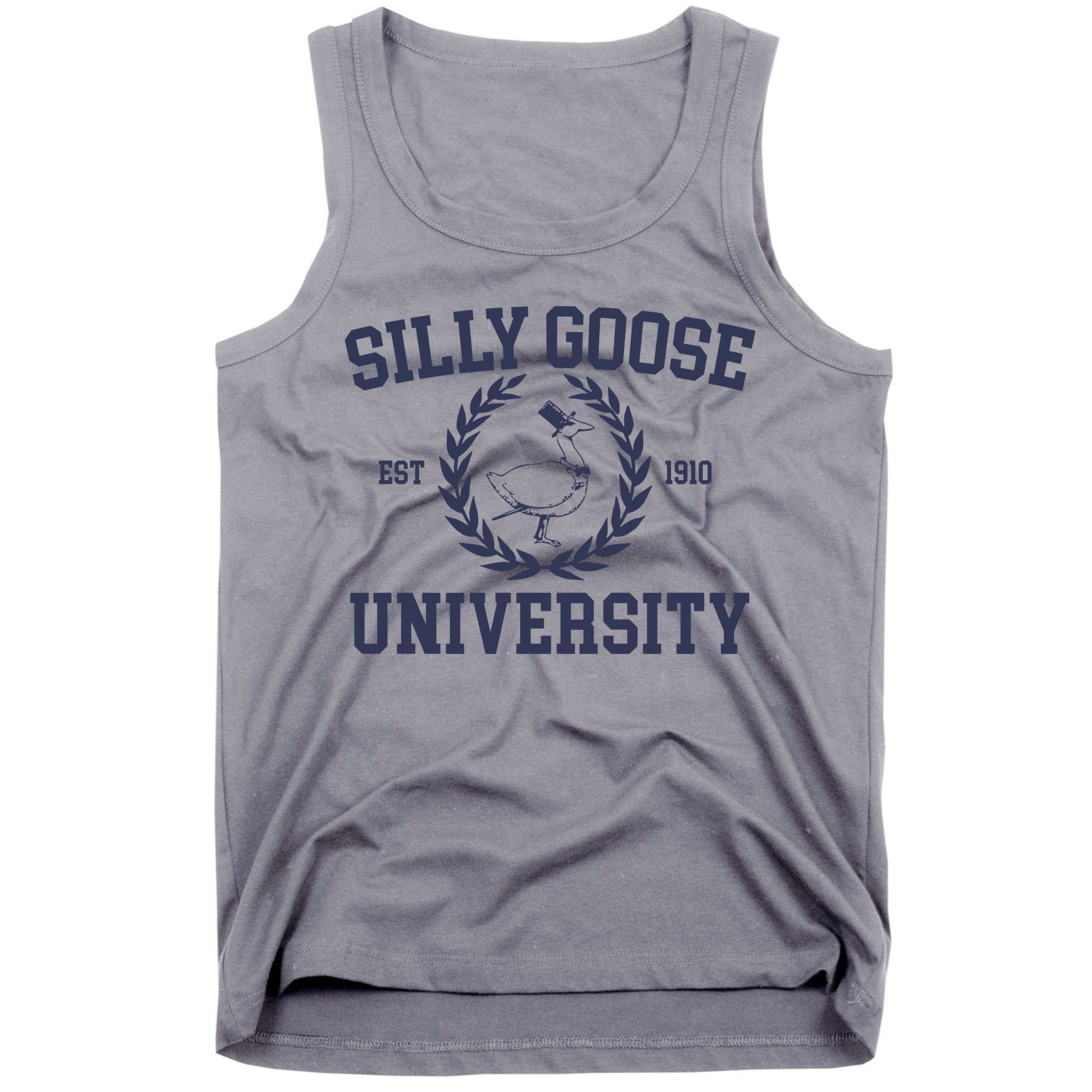 Silly Goose University Funny Silly Goose Meme Bird Lover Tank Top