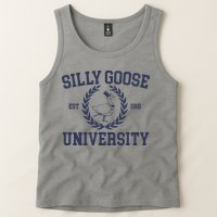 Silly Goose University Funny Silly Goose Meme Bird Lover Tank Top