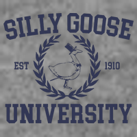 Silly Goose University Funny Silly Goose Meme Bird Lover Wool Snapback Cap