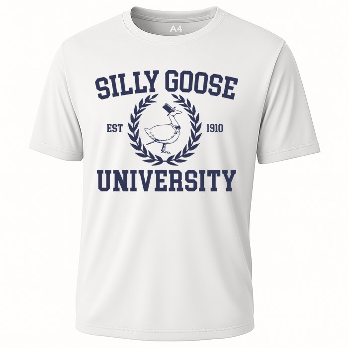 Silly Goose University Funny Silly Goose Meme Bird Lover Performance Shirt