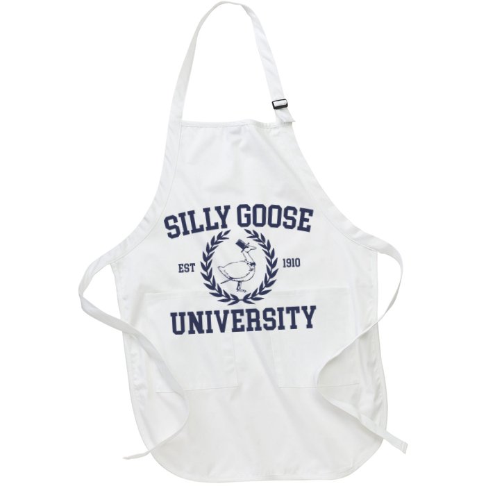 Silly Goose University Funny Silly Goose Meme Bird Lover Apron