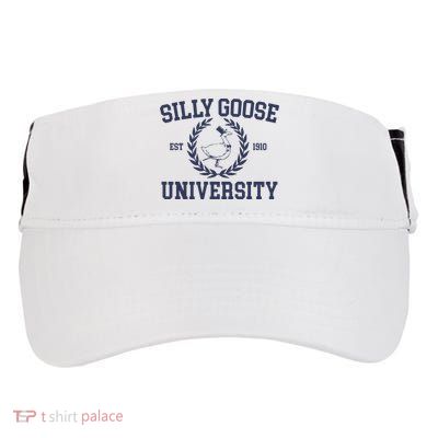 Silly Goose University Funny Silly Goose Meme Bird Lover Adult Drive Performance Visor
