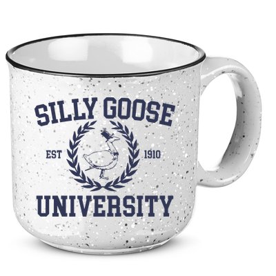 Silly Goose University Funny Silly Goose Meme Bird Lover 15oz Campfire Ceramic Mug