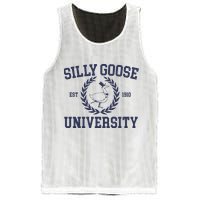 Silly Goose University Funny Silly Goose Meme Bird Lover Mesh Reversible Basketball Jersey Tank