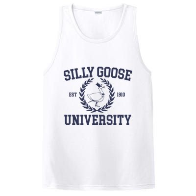 Silly Goose University Funny Silly Goose Meme Bird Lover PosiCharge Competitor Tank