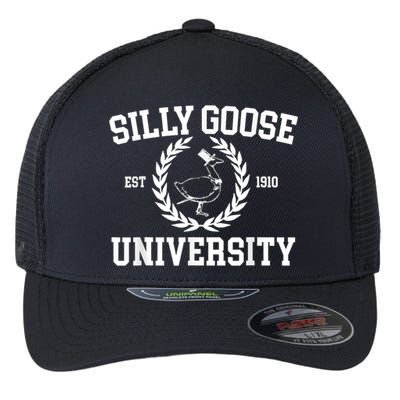 Silly Goose University Silly Goose Meme Costume Flexfit Unipanel Trucker Cap