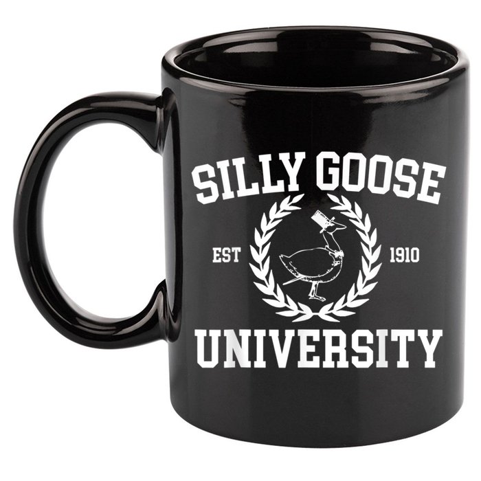 Silly Goose University Silly Goose Meme Costume 11oz C Handle Ceramic Mug