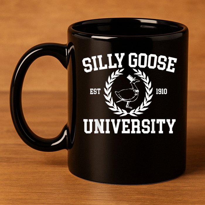 Silly Goose University Silly Goose Meme Costume 11oz C Handle Ceramic Mug