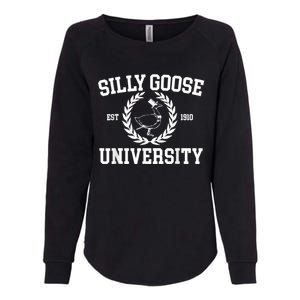 Silly Goose University Silly Goose Meme Costume Womens California Wash Sweatshirt