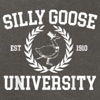 Silly Goose University Silly Goose Meme Costume Cotton Canvas Backpack