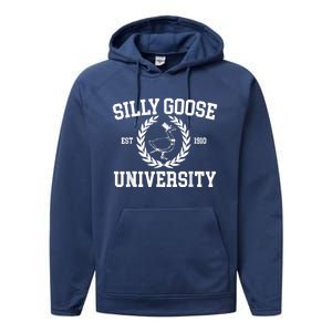 Silly Goose University Silly Goose Meme Costume Performance Fleece Hoodie