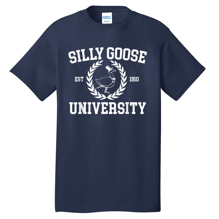 Silly Goose University Silly Goose Meme Costume Tall T-Shirt