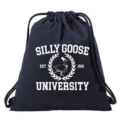 Silly Goose University Silly Goose Meme Costume Drawstring Bag