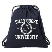 Silly Goose University Silly Goose Meme Costume Drawstring Bag