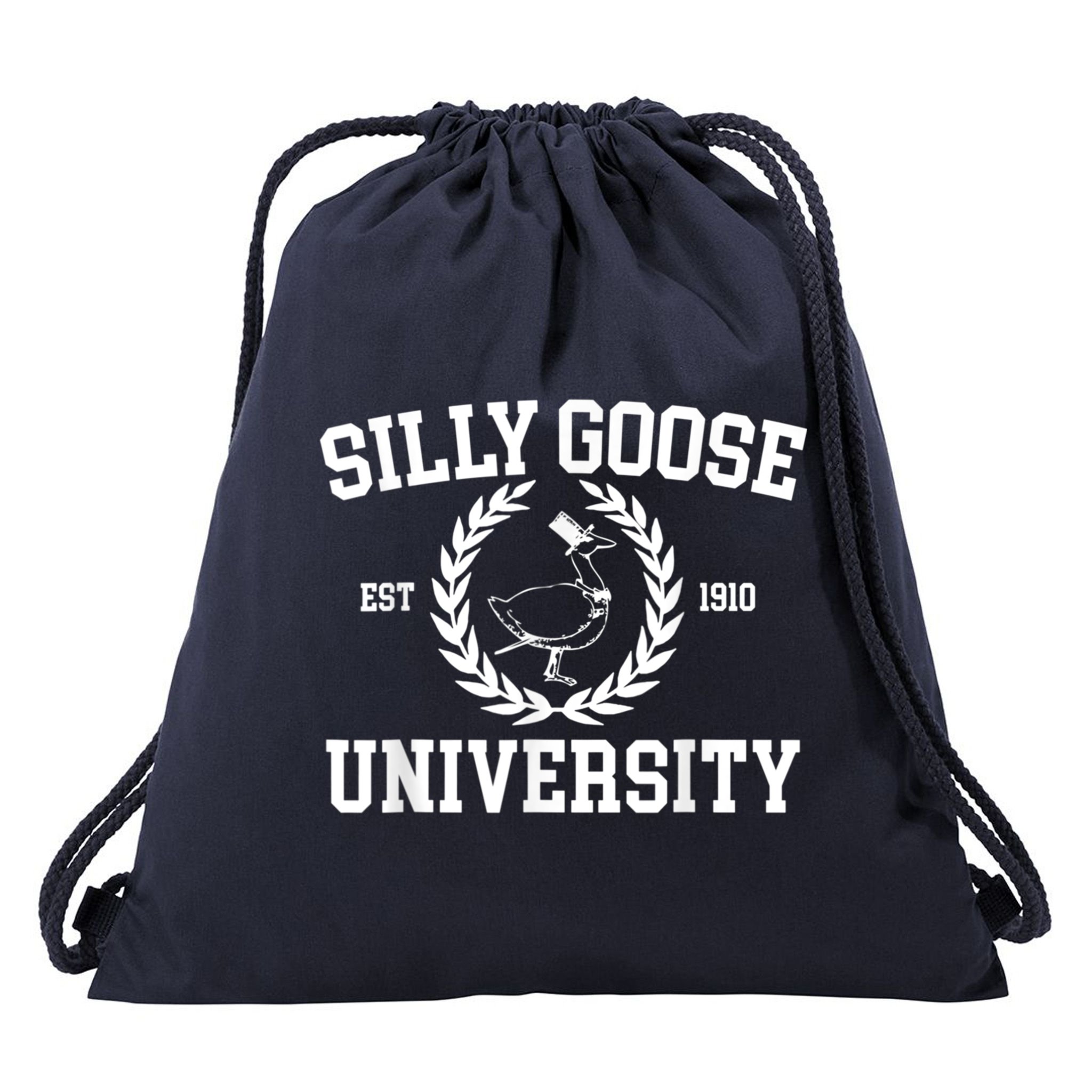 Silly Goose University Silly Goose Meme Costume Drawstring Bag