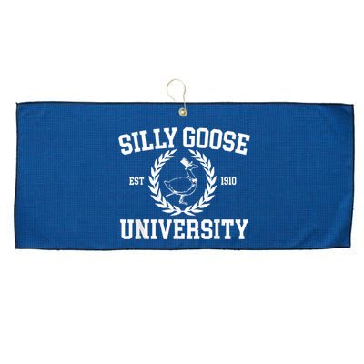 Silly Goose University Silly Goose Meme Costume Large Microfiber Waffle Golf Towel