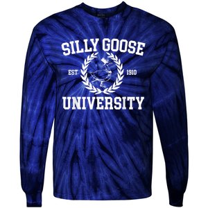 Silly Goose University Silly Goose Meme Costume Tie-Dye Long Sleeve Shirt