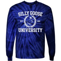 Silly Goose University Silly Goose Meme Costume Tie-Dye Long Sleeve Shirt