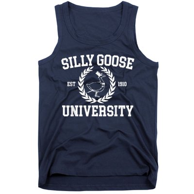 Silly Goose University Silly Goose Meme Costume Tank Top