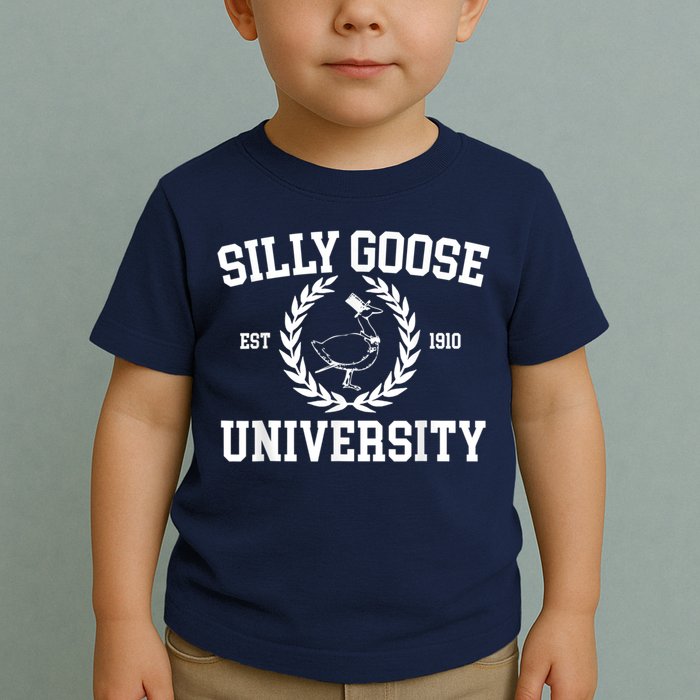 Silly Goose University Silly Goose Meme Costume Toddler T-Shirt