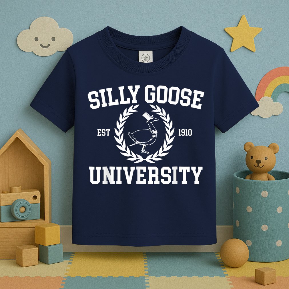 Silly Goose University Silly Goose Meme Costume Toddler T-Shirt